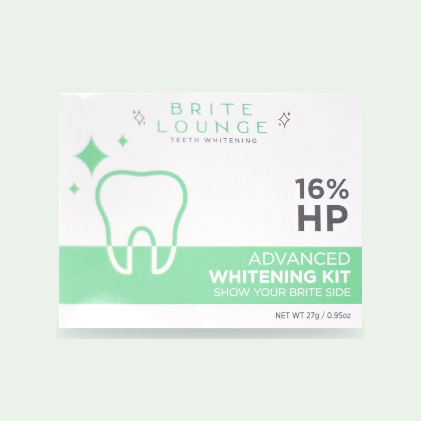 The Advanced Whitening Kit carton, 16% hydrogen peroxide